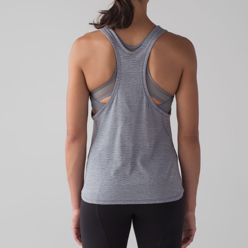 Lululemon Glide and Stride Tank Arctic Grey